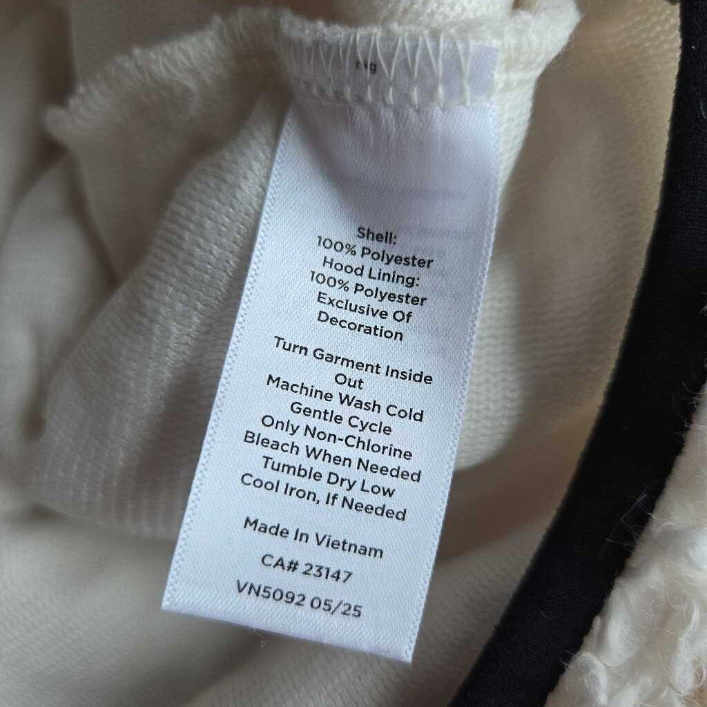 TALBOTS 3/4 ZIP SHERPA hoodie XL
