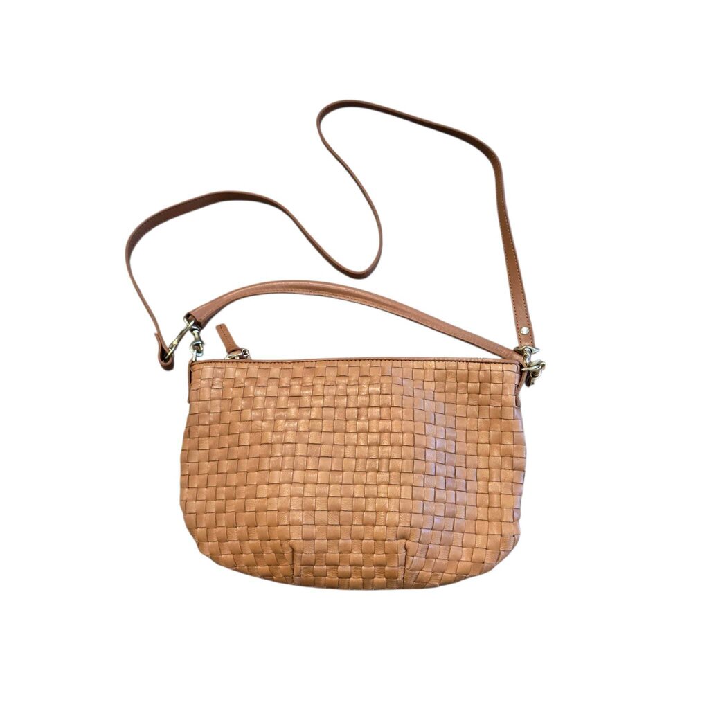 CLARE V. Petit Moyen Woven Messenger Bag retail 425.00