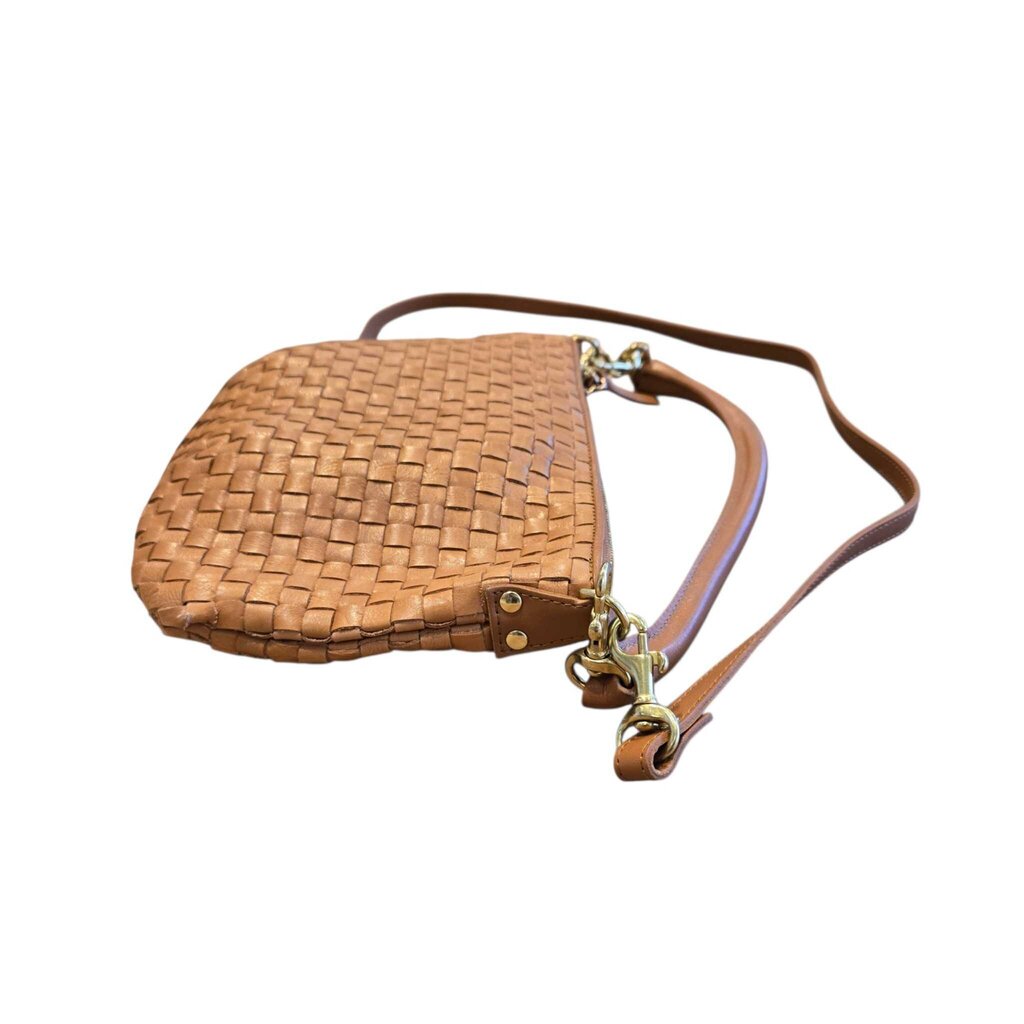 CLARE V. Petit Moyen Woven Messenger Bag retail 425.00