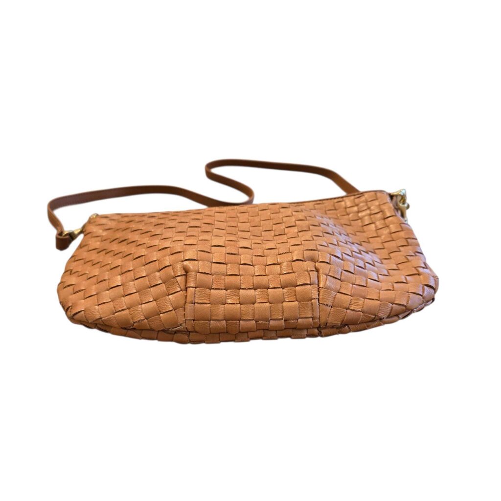 CLARE V. Petit Moyen Woven Messenger Bag retail 425.00