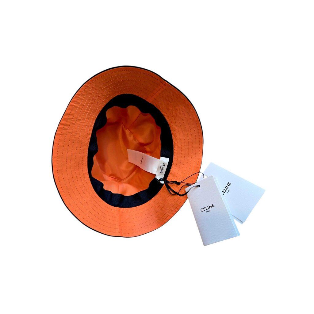 CELINE logo QUILTED BUCKET HAT new