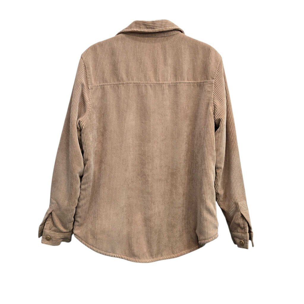 THREE DOT cord SHACKET SZ MEDIUM B2