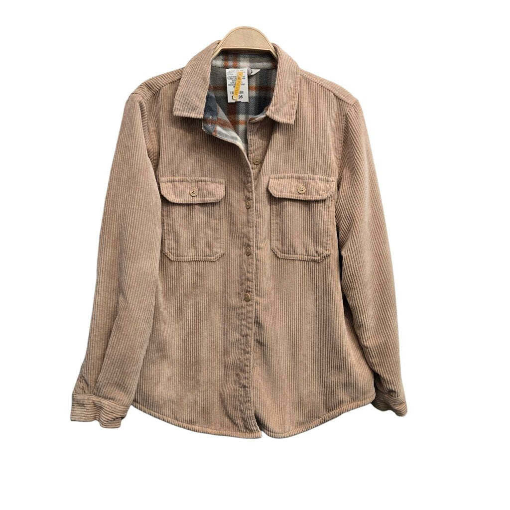 THREE DOT cord SHACKET SZ MEDIUM B2