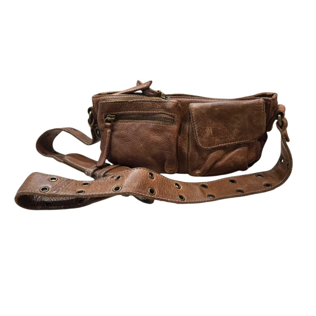 FREE PEOPLE LEATHER SLING BAG