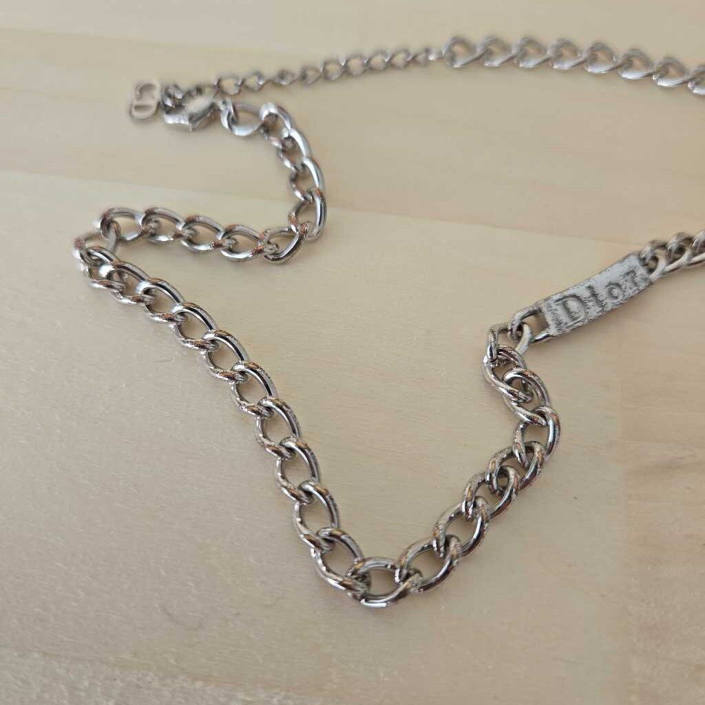 CHRISTIAN DIOR ID TAG necklace