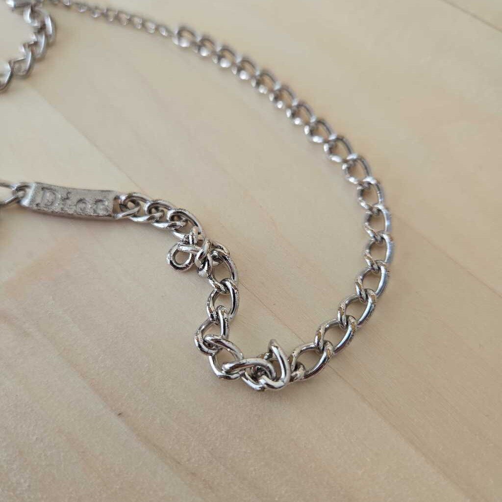 CHRISTIAN DIOR ID TAG necklace