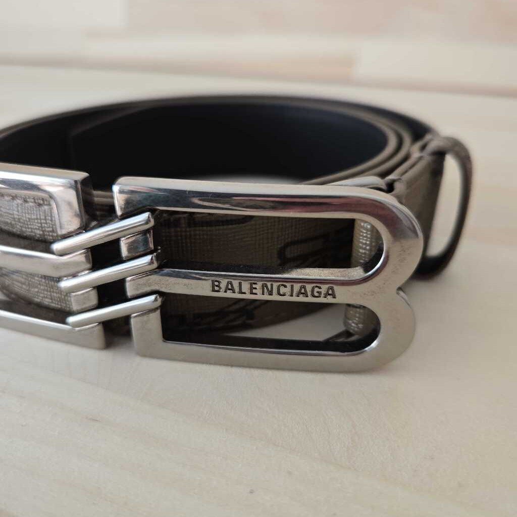 BALENCIAGA BB SIGNATURE BELT MEDIUM retail 495.00