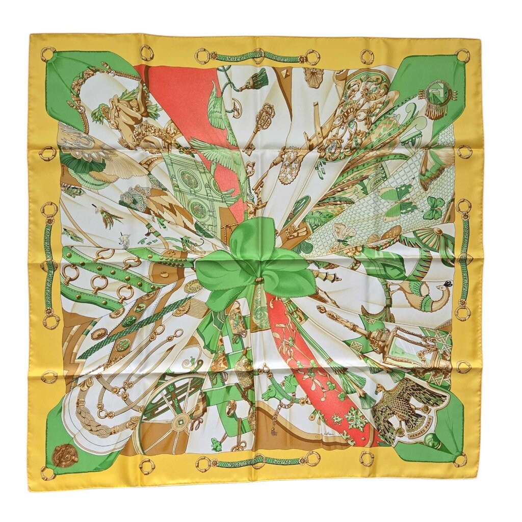 HERMES soleilde soie SCARF w box