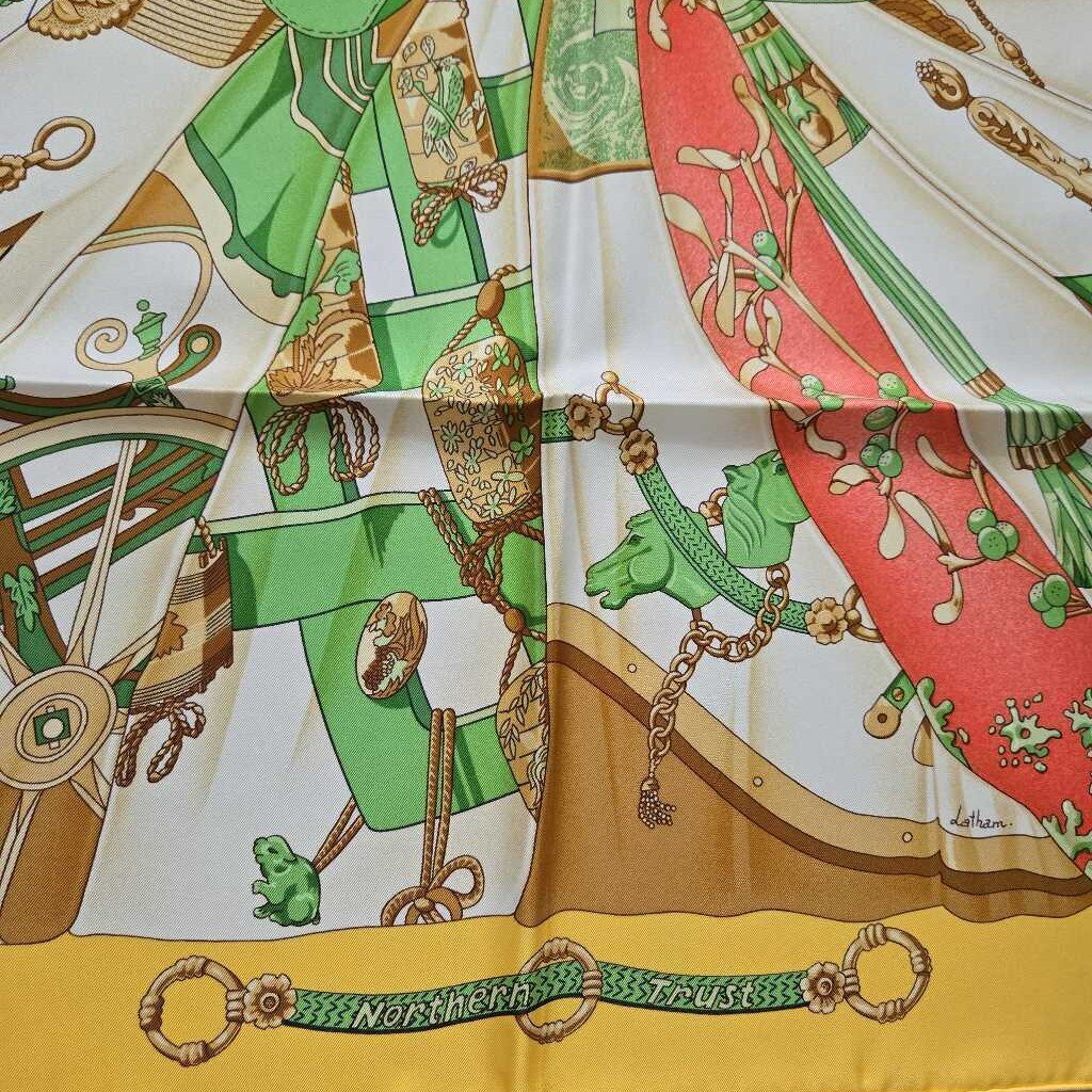 HERMES soleilde soie SCARF w box