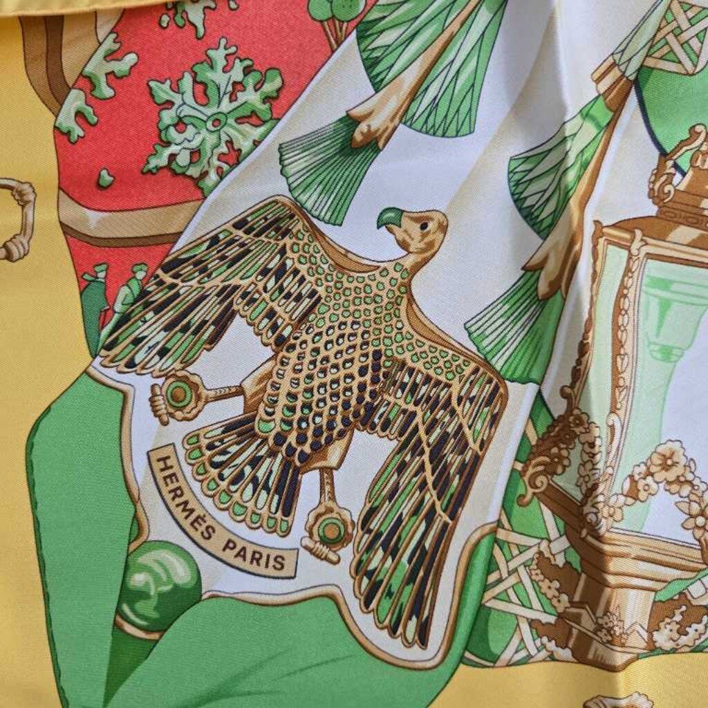 HERMES soleilde soie SCARF w box