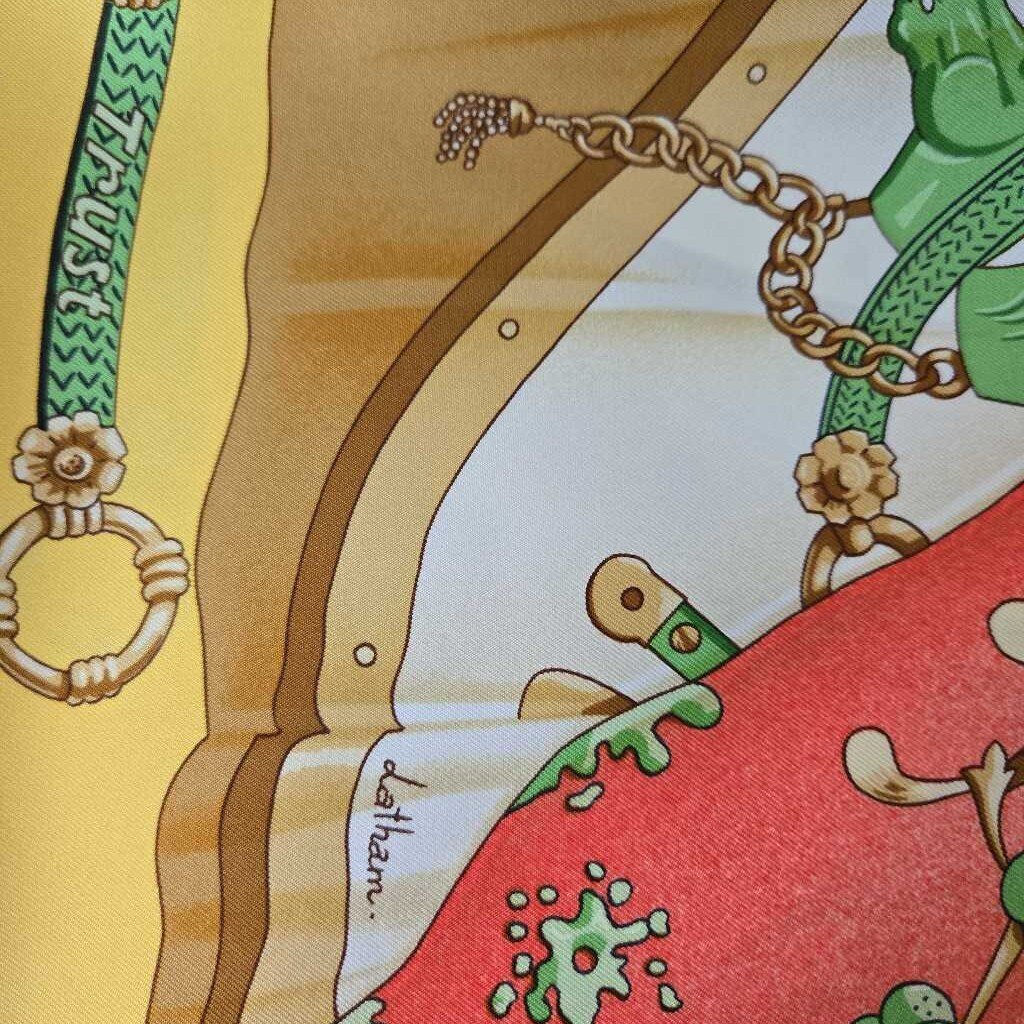 HERMES soleilde soie SCARF w box