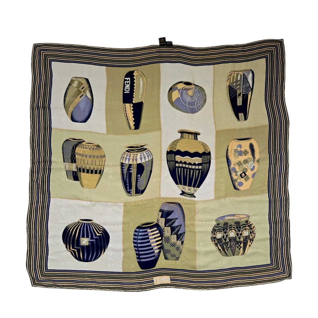 FENDI vintage SILK SCARF