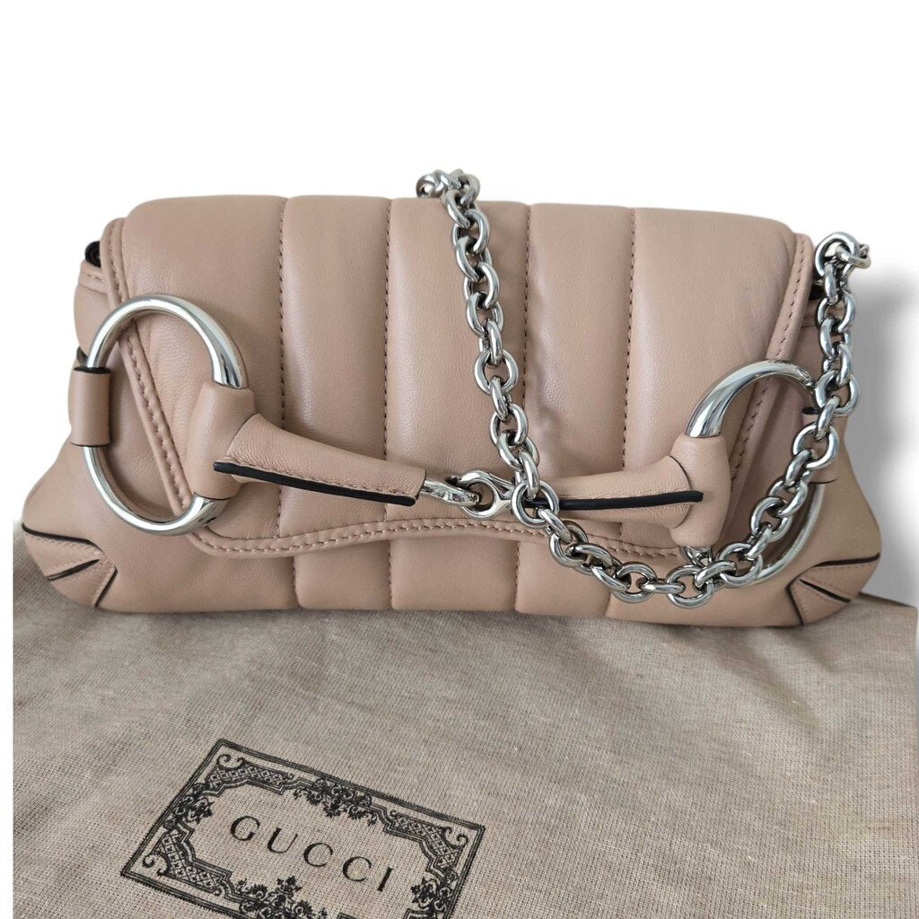 GUCCI LAMBSKIN HORSEBIT CHAIN bag
