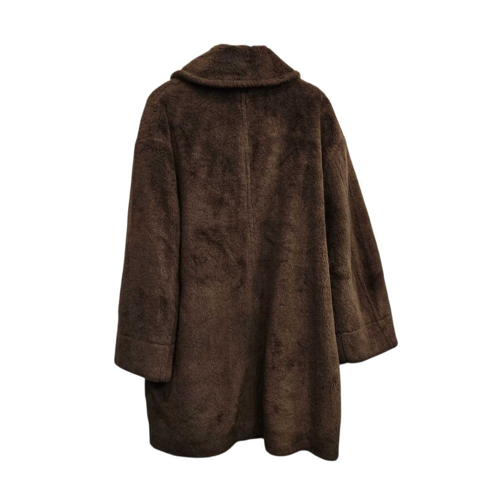 VINCE FAUX FUR CAR COAT SZ XL retail 680.00 W