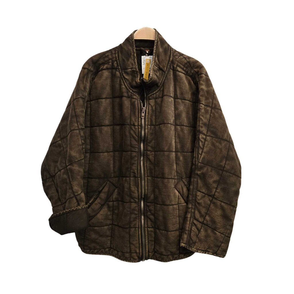 FREE PEOPLE OLIVE QUILTED SZ XL W
