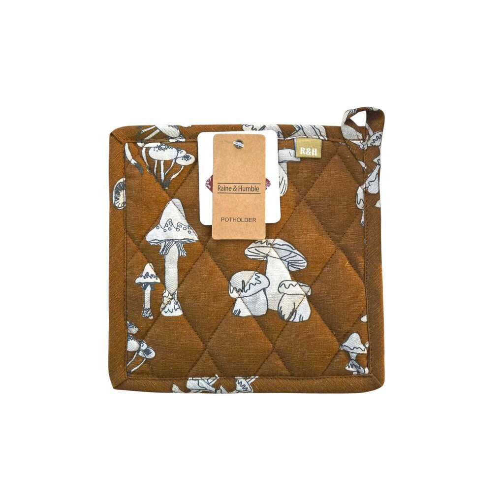 MUSHROOM potholder RUST