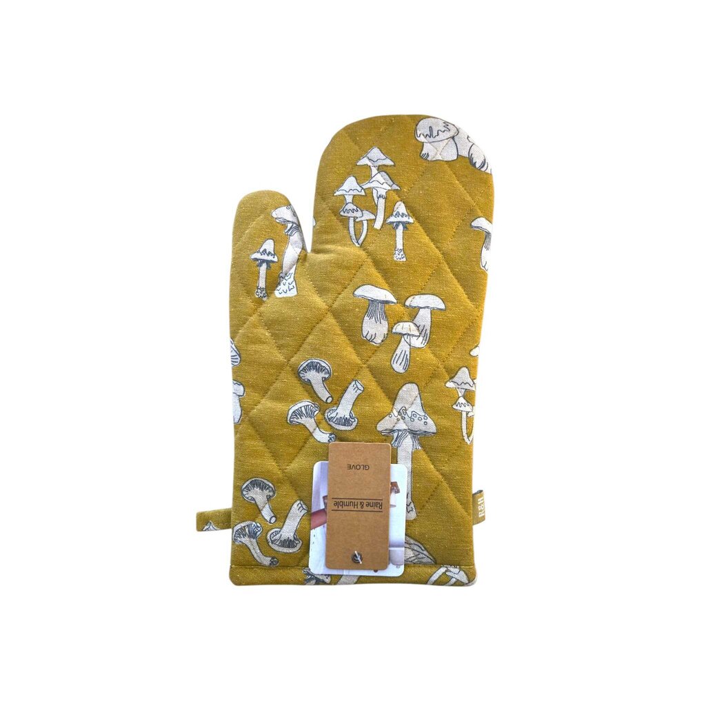 MUSHROOM oven glove MUSTARD