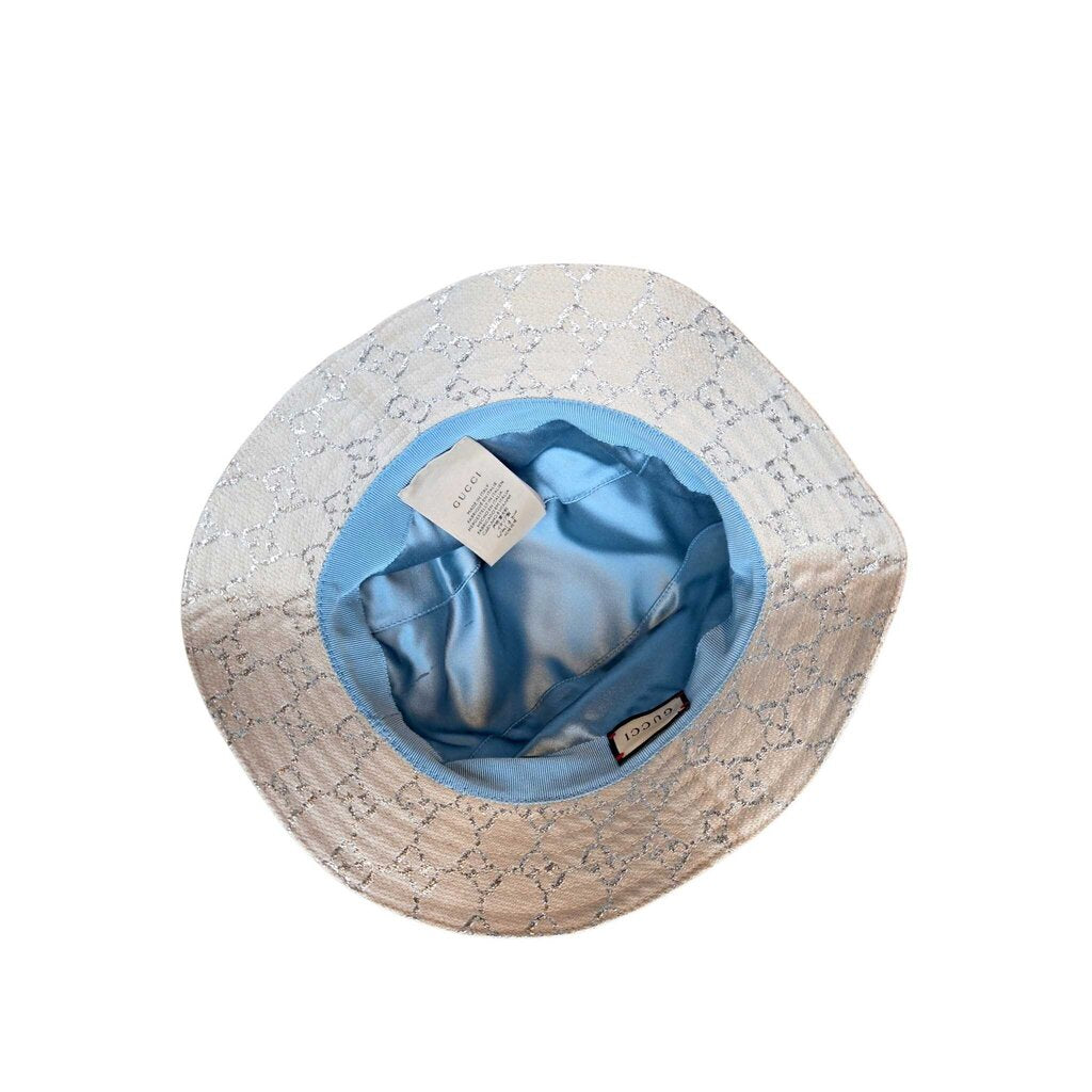 GUCCI GG LAME BUCKET HAT