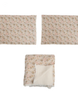 COTTON KING BEDDING double layer coverlet + 2 shams