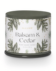 BALSAM & CEDAR vanity tin candle