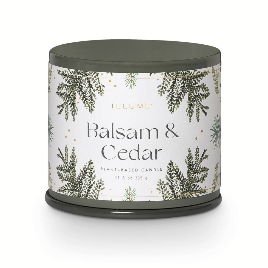 BALSAM & CEDAR vanity tin candle
