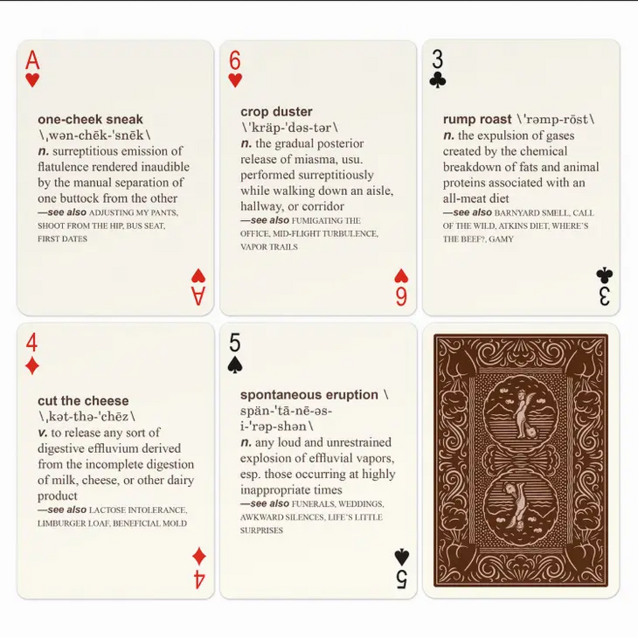 52 FARTS PLAYING CARDS DECK