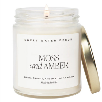 MOSS + AMBER soy candle