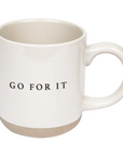 GO FOR IT stoneware mug